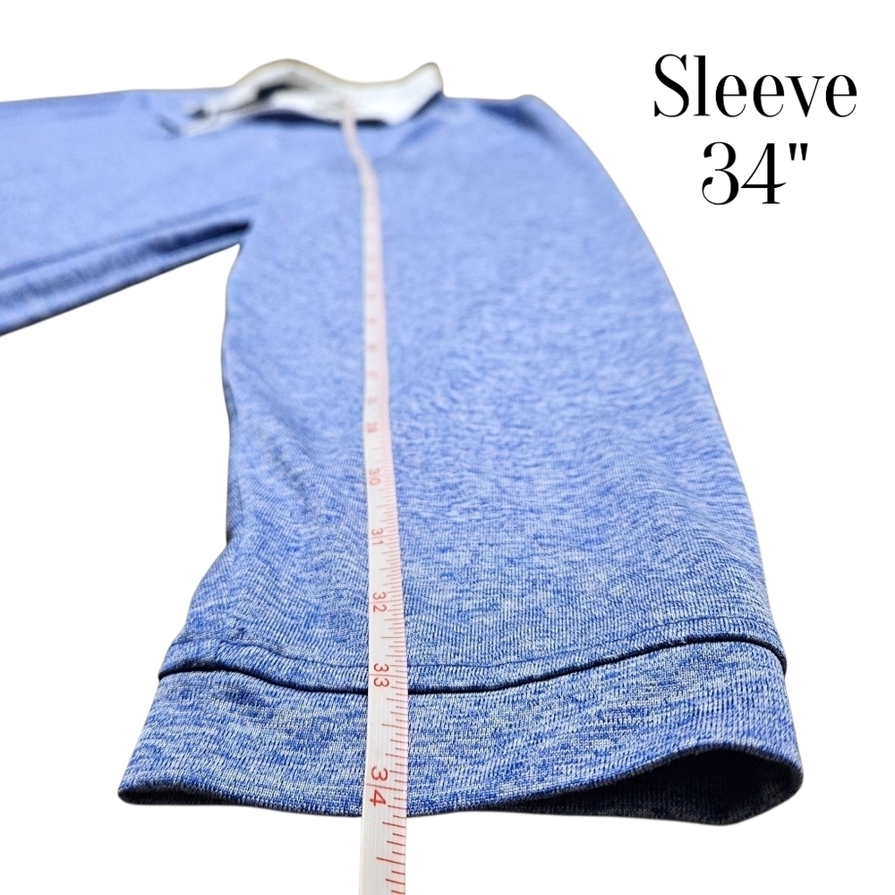 Mens Greg Norman Blue 1/4 Zip Pullover Golf Shirt XL PlayDry Shark Logo Athletic - Picture 12 of 12